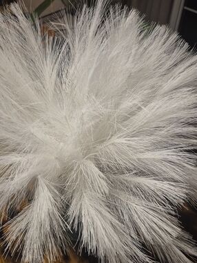 White Feather Spray Decorative Accent - Soft Plume Bouquet